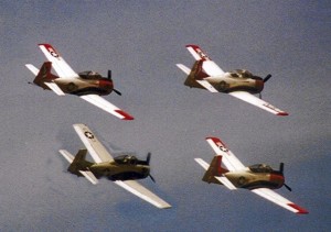 T-28s in flight