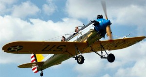 Ryan PT-22 in flight