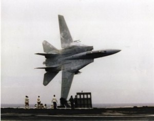 F-14 with pilot Capt. Dale Snodgrass