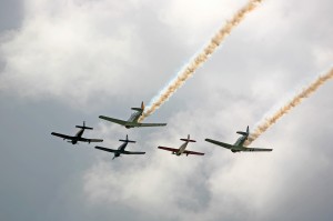 Mixed Formation Flyby by Michael Downs