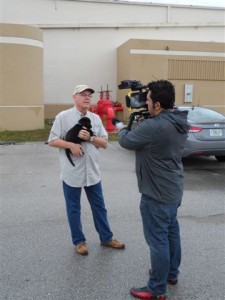 Larry Ploucha and puppy