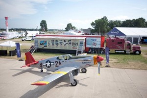 Red Tail Display with P-51